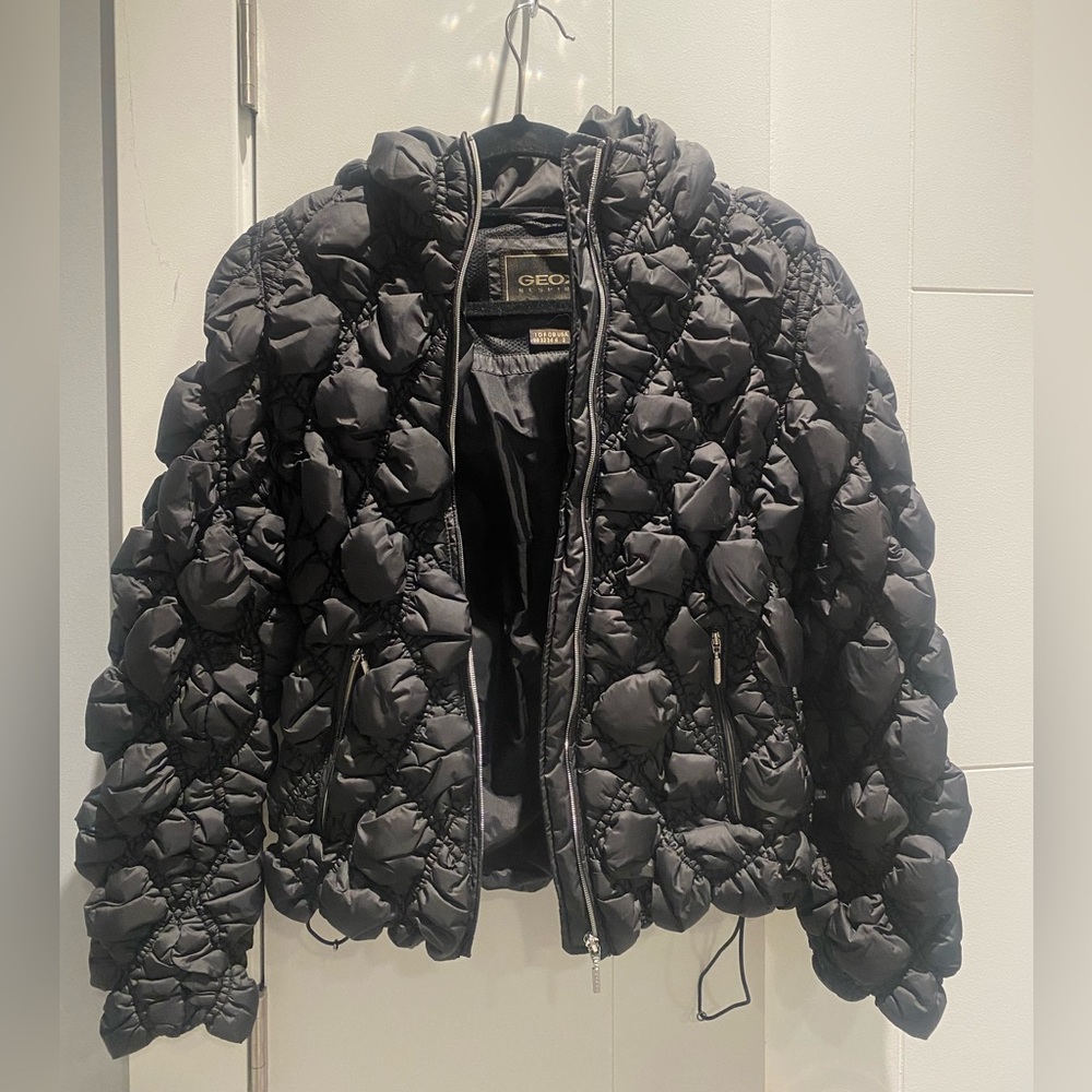 Geox quilted black jacket